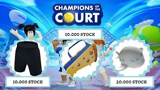 [TEM LIMITE DE CÓPIA POR DIA] COMO PEGAR 3 ITENS GRÁTIS AGORA NO ROBLOX | CHMPIONS OF THE COURT