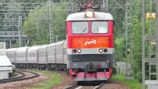 Позитивный помощник машиниста! Электровоз ЧС7-253 с пассажирским поездом № 009 Владивосток - Москва