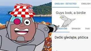 Guys Look A Birdie in different languages meme