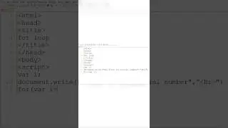 For loop/Javascript.#html #notepad #basic #like #coding#subscribe #subscribe#learn #trending#code