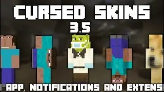 Cursed skins version 3.5 | cursed skin pack for minecraft pe android | meme skins |