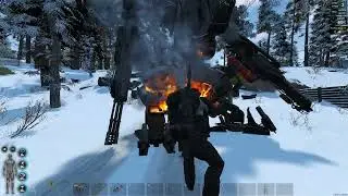 Scum 0.85,тест RPG-7 и снарядов PG-7M по стенам и роботам 