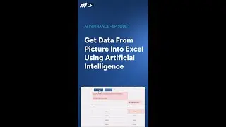 Get Data From Picture Into Excel | AI in Finance