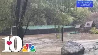 Cosby Creek roars, flooding reporting in parts of East Tennessee