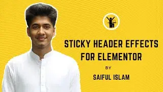 Elementor sticky header effects on scroll - Scale, Color change and more [ Bangla Tutorial ]