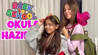 Okul Hazırlığı AKŞAM VLOG || Okul Çantalarımızda Ne Var ?! Tuana ve Eflin ÇANTA HAZIRLAMA