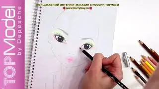 РИСУНОК КАРАНДАШАМИ TOPModel ЦВЕТ КОЖИ И ВОЛОС НАБОР ЦВЕТНЫХ КАРАНДАШЕЙ РАСКРАСЬ  - 6304_D