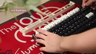 LUMINEKY lumino75 black panda version keyboard unboxing video