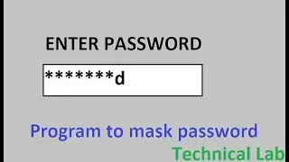 How to accept password hidden as * | 