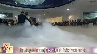 Cieżki dym podczas najpiękniejszego pierwszego tańca. Olga & Kuba - Dom weselny Monika