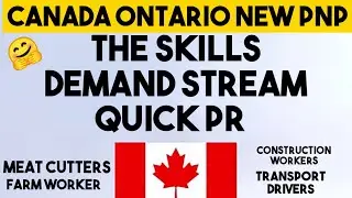 Ontario PNP 2020 || Ontario in Demand Skills Stream New || Immigration to Canada