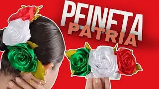 Tutorial | Peineta patria con flores eternas