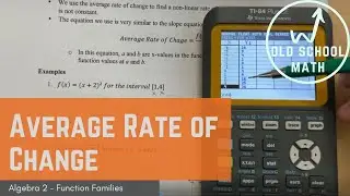 How to Find the Average Rate of Change