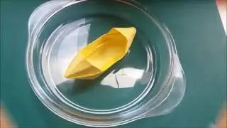 Обзор плавающих моделей оригами. Каноэ