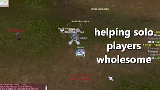 helping solo players by giving buffs in Flyff Universe