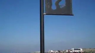 Scottish Places: Ayr Beach & Plane Looping the Loop acrobatics