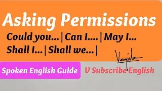 Asking permissions|Easy Spoken English|Spoken english guide|