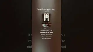 Deep AI therapy for less than a dime Part 2