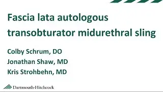 Fascia lata autologous transobturator midurethral sling
