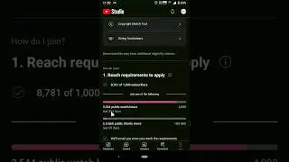 Watchtime not updated in monetization tab 
