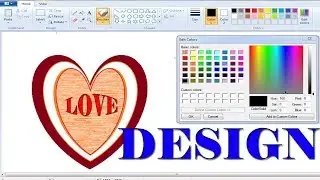 How to create a heart/love/dil png on ms paint & photoshop.