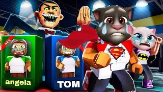My Talking Tom TRAPPED by Evil Mr. Funny in Roblox.
