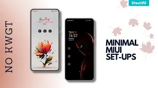Minimal MIUI SetUps without KWGT  | Best MIUI SetUps created using MIUI Themes