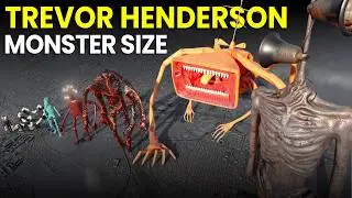 Trevor Henderson Size Comparison | SIREN HEAD Vs BEHEMOTH