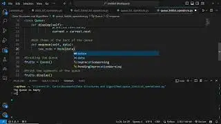 Queue Operations Using a Linked List in Python