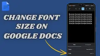 How To Change Font Size On Google Docs