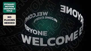 Create A Kinetic Title Animation Using Motion Graphics In After Effects!