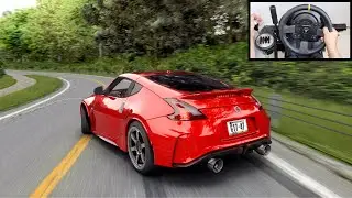 Drifting Nissan 370Z on Uphill Touge - Assetto Corsa | Steering Wheel Gameplay