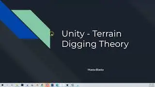 Unity - Terrain Digging (Theory)