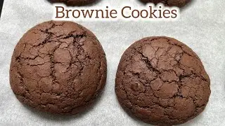 Brownie Cookies | Easy Brownie Cookies Recipe | Super Easy Fudgy Brownie Cookies | Chewy Brownie |