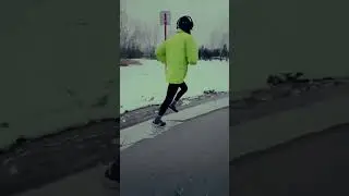 Зимний забег по берегу #беговоесообщество #бег