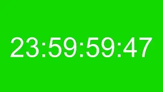 24 Hour Timer Green Screen 48 fps