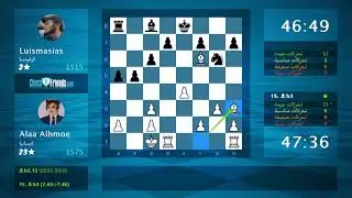 Chess Game Analysis: Alaa Alhmoe - Luismasias : 1-0 (By ChessFriends.com)