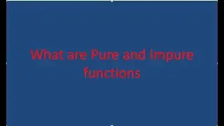 Pure and impure functions in JavaScript  