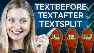 NEW EXCEL TEXT FUNCTIONS - Easily Separate Text
