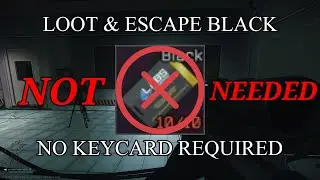 EFT PvE - How to LOOT & ESCAPE LABS BLACK KEYCARD ROOM WITHOUT USING THE KEYCARD