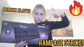 Rampage Strike Mekanik Klavye |Bilek destekli!