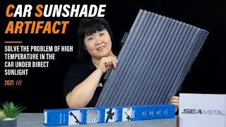 Summer car cooling artifact, retractable car windshield sunshade, anti-ultraviolet