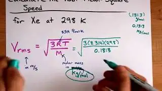 Calculate v_rms (Root-Mean-Square Speed) for a Gas Particle