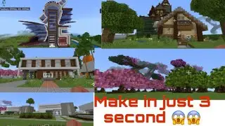 Instant House make in minecraft pe | Instant House addon minecraft pe | 2021