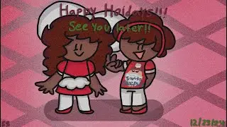 Happy Holidays!!! ll Treasure Twins Speedpaint #art #cute #treasuretwins #christmas