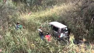 Корандо, ниссан патрол, УАЗ, митсубиси Л200 в песчаном карьере.