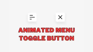 How to Create an Animated Menu Toggle Button with HTML, CSS, and JavaScript