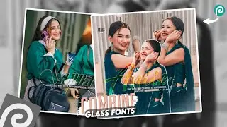 Trendy Glass Fonts In Photopea One Click