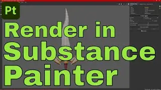 How to Render in Substance Painter with a Wireframe