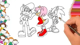 SONIC & PRINCES SALLY - Coloring Pages || Jim Yosef - Link [NCS Release]